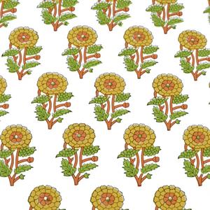 Sacs pour femmes et garçons en tissu 100% coton pur, écologique, à séchage rapide, avec un magnifique imprimé floral indien fait à la main, jaune et vert clair - Product Image 1