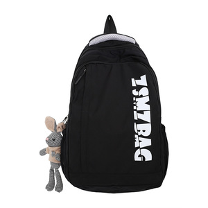 Tsmz Bag Student Backpack 15 Inches Large Capacity Unisex School Education Letter Pattern - Product Image 5