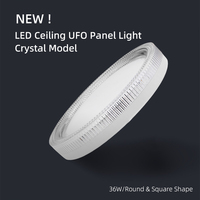 COYOLED Cristal LED Panneau lumineux LED sans cadre Panneau lumineux rond 300mm Lampes 36W Carré rond 4 pouces 6 pouces SMD LED Panneau lumineux