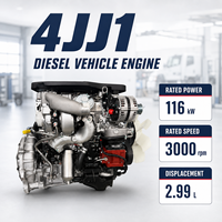 Moteur diesel turbocompressé Isuzuu 4JJ1 3.0L 116kW 156HP 3000 tr/min pour pick-up, camion léger, SUV, fourgonnette et véhicule utilitaire léger