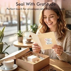 Blessing Stickers 500Pcs Decor Sealing Labels For Small Online Retailers Bakery Shop Mail <b>Envelope</b> <b>Gift</b> <b>Box</b> Packaging Decoration - Product Image 5