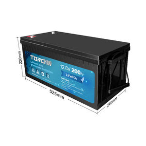 TORCHN RV батарея перезаряжаемая 12V 200 Ah LiIon батарея Lifepo4 12V литиевая батарея - Product Image 1