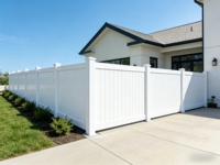 Clôture de sécurité décorative extérieure en PVC pour ferme, écologique, imperméable, anti-UV, montage facile, design 3D, pour jardins et fermes équestres - Faible coût