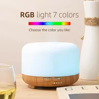 Diffuseur d'huiles essentielles aromatiques électrique de luxe sur mesure OEM, grande capacité de 500 ml, humidificateur d'air, certification CE Rohs, 1 an de garantie