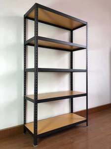 5 הרמה מרופקת פלדה זווית לאחסון הבית להשתמש מדף מתכת עם מבנה בורג חנות מדף חריץ - Product Image 6