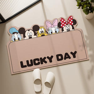 Cartoon Mickey Mouse <b>Soft</b> Floor Mat Novelty Shape Non Slip For <b>Kids</b> Kitchen Bathroom - Product Image 2