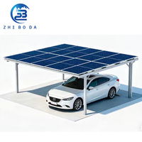 Système de carport solaire résistant au vent, abri de stationnement pour voitures en acier de qualité supérieure, pour parking résidentiel, parking commercial, extérieur