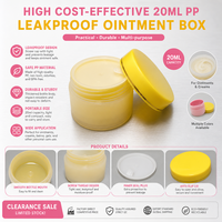 Prix Compétitif Rose Jaune 20ml PP Écologique Emballage Soins de Santé Emballage Médicaments Solides Boîte Vide en Plastique pour Pommade