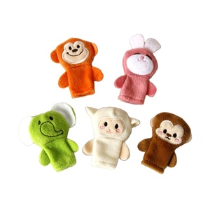 Un set animal patterns finger puppet theater consegna veloce - Product Image 1