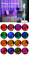 Lampe de nuit LED à changement de couleur, projecteur LED intelligent Tuya avec application et télécommande, lampe de chambre à coucher