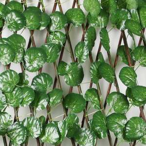 Valla Artificial <span class=keywords><strong>Shein</strong></span> para decoración de jardín, gran oferta, hojas de follaje, setos de madera, para jardín, patio - Product Image 5