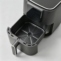 Friteuse à air numérique 1200W 6L avec écran intelligent pour usage domestique et extérieur