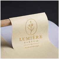 Étiquettes adhésives personnalisées de luxe en papier avec logo privé, gaufrage 3D, pour boîtes cadeaux et enveloppes, idéales pour les petites entreprises
