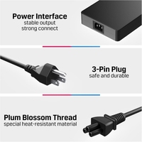 Nouvel adaptateur secteur jaune fin 300W pour Lenovo Legion Y9000K Y9000X ADL300SDC3A 20V 15A Chargeur de batterie pour ordinateur portable
