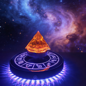 แท่นโชว์สัญลักษณ์รูปดาวพร้อมไฟหลากสีแบบลอยแม่เหล็ก HCNT หมุนได้ 360 องศา รองรับน้ำหนัก 300-350 กรัม - Product Image 5