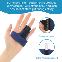 Attelle de rééducation respirante en tissu pour immobilisation des doigts fracturés, légère et de soutien
