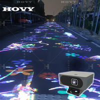 Système de jeu interactif de projection au sol Hovy Outdoor avec écran LCD haute résolution multicolore et mise au point automatique 3D intégrée