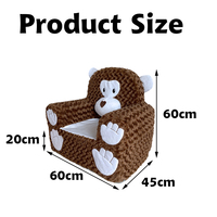 2023 nouveau design singe pouf pliant canapé mousse remplissage chaise doux confortable enfants fauteuil enfants canapé