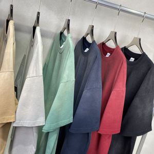 เสื้อยืดวินเทจสำหรับผู้ชายเสื้อยืดผ้าฝ้ายฟอกสีกรดเสื้อยืดโอเวอร์ไซส์ออกแบบได้ตามต้องการ - Product Image 3
