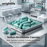 Capsules de bicarbonate de sodium en vrac, capsules vides, étiquette privée, formule personnalisée, emballage de compléments alimentaires