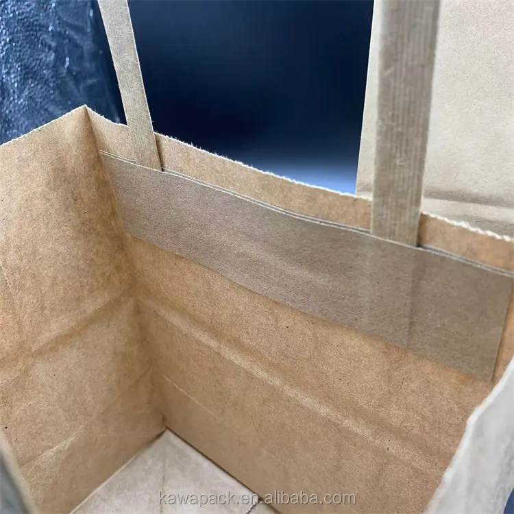 ハンドル付きカスタムプリントギフト包装ショッピングクラフト紙袋をパーソナライズ