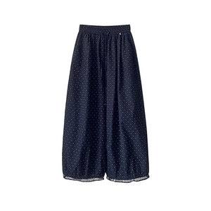<span class=keywords><strong>Pantalon</strong></span> court d'été respirant en lin/coton pour <span class=keywords><strong>femme</strong></span>, coupe large, taille mi-haute, ourlet ajouré, léger, idéal pour la vente en gros - Product Image 5
