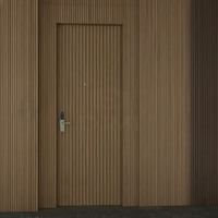Porte en bois insonorisée et ignifugée certifiée UL BS, Canada, Australie, Arabie Saoudite, STC 45, porte d'entrée acoustique professionnelle en bois