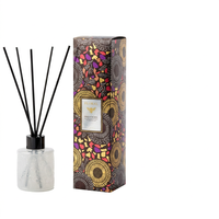 Diffuseur de parfum d'intérieur en verre gaufré grande capacité 200 ml pour huiles essentielles et liquides volatiles, décoration d'intérieur