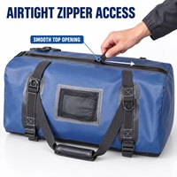 Sac de voyage tactique robuste en PVC 500D, étanche, avec logo personnalisé OEM, réduction dynamique du volume, pour l'alpinisme