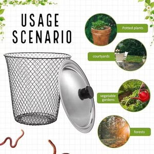 Bac à vermicompost souterrain YuZhongWang en maille métallique expansée avec couvercle en acier inoxydable revêtu et service de découpe - Product Image 3