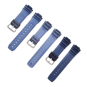 Bracelet de montre en silicone coloré de 16 mm pour la plongée sportive, bracelet de remplacement pour les séries <span class=keywords><strong>Casio</strong></span> 9052 <span class=keywords><strong>5600</strong></span> 6900 - Product Image 4