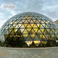 Dôme géodésique en verre RAXDOME 20M pour jardin botanique et serre événementielle