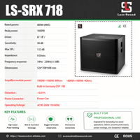 Système de haut-parleurs audio professionnels, caisson de basses actif de 18 pouces SRX718, enceinte de scène alimentée pour concerts avec DSP allemand