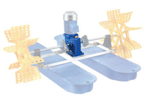 ตัวลดกระปุกเกียร์หนอนอลูมิเนียมแรงบิดสูงกำลังรับน้ำหนัก40ตันสำหรับฟาร์มปลาบ่อกุ้งเครื่องเติมอากาศปรับแต่งได้ - Product Image 3