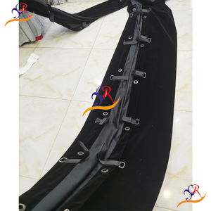 Rideau noir de couverture de botte d'<span class=keywords><strong>oeillet</strong></span> avec l'agrafe solide de mouche - Product Image 4