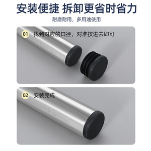 Tapón Circular de Plástico Fernandes, Antideslizante, Protector de Patas de Muebles, Tapa Redonda Antipolvo para Mesa y Silla - Product Image 3