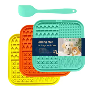 Silicone Dog Lick Mat for Anxiety Relief, Slow Feeding Pet Mat with Suction <b>Cups</b> BPA Free Dog Enrichment Toy OEM Wholesale - Product Image 1