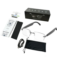 Nouvelles lunettes intelligentes Lunettes de soleil Casque sans fil IPX-5 Étanche Vidéo 1080p Traduction IA haut de gamme Cadre en métal Magnétique