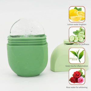 <b>Ice</b> Globe Silicone Facial <b>Roller</b> Green Cold Massage Ball For Skin Care Whitening - Product Image 1