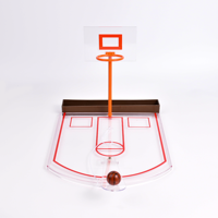 Mini table de jeu à boire de basket-ball en gros avec 6 verres à liqueur jeu de bar de bureau