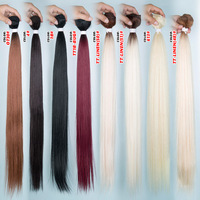 Rebecca Extensions de Cheveux Synthétiques en Gros – Lots de Tissages Longs et Lisses Effet Soie pour Tresses
