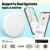 Mini Traceur BLE 5.4 Compatible Apple Find My et Google Find Hub, Double Système, Localisateur de Clés Anti-Perte, Suivi Mondial