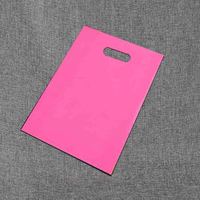 Sac en PE épais semi-transparent grand format pour T-shirt, sac cadeau givré, sac de vêtements imperméable avec bec verseur, pour supermarché