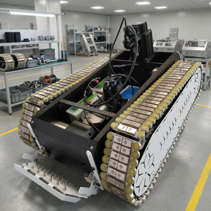 Nouveau châssis de robot chenillé avec moteur et système de chenilles 0,6 kW 220 V 140 kg 1070x700x345 mm pour usage industriel - Product Image 1