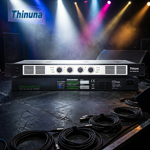 Amplificateur de puissance numérique de classe D Thinuna DA-4150H EU 4CH, 1U, montage en rack 19 pouces, 70V <span class=keywords><strong>100V</strong></span>, amplificateur d'installation à tension constante pour système PA - Product Image 2