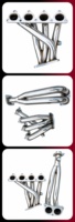 Collecteur d'échappement GRWA pour Honda Civic 1988-2000 D16 EX LX DX CX VX HX SS201, finition polie miroir