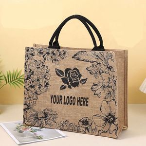 Custom Coated Linen Personalized Burlap Tote <b>Bags</b> Bridesmaid Jute <b>Bag</b> Party Wedding Favors <b>Gift</b> for Her - Product Image 1