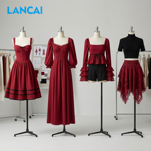 ผู้ผลิตเสื้อผ้าคุณภาพสูงแบบขายส่ง ออกแบบและผลิตเสื้อผ้าตามสั่งสำหรับร้านบูติก เสื้อผ้าลำลอง ชุดเดรสผู้หญิง - Product Image 1