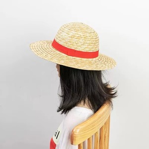 Sombrero de Paja Ecológico Amarillo <span class=keywords><strong>con</strong></span> Cinta para Cosplay de Anime, <span class=keywords><strong>Gorra</strong></span> Parasol para Playa, Viajes al Aire Libre y Uso Casual - Product Image 4
