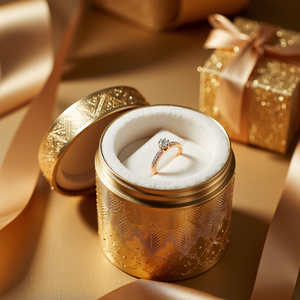 Caja de anillo de lujo Premium, personalizable, papel Kraft, caja cilíndrica de papel ecológica reciclable popular, precio de fábrica de China - Product Image 5